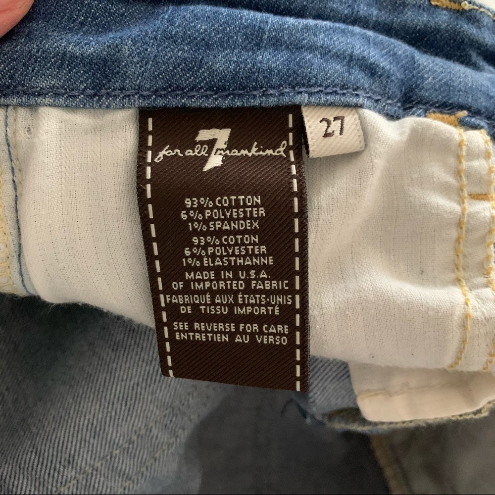 7FAM High Waist Skinny Jeans Size 27 - Picture 6 of 8
